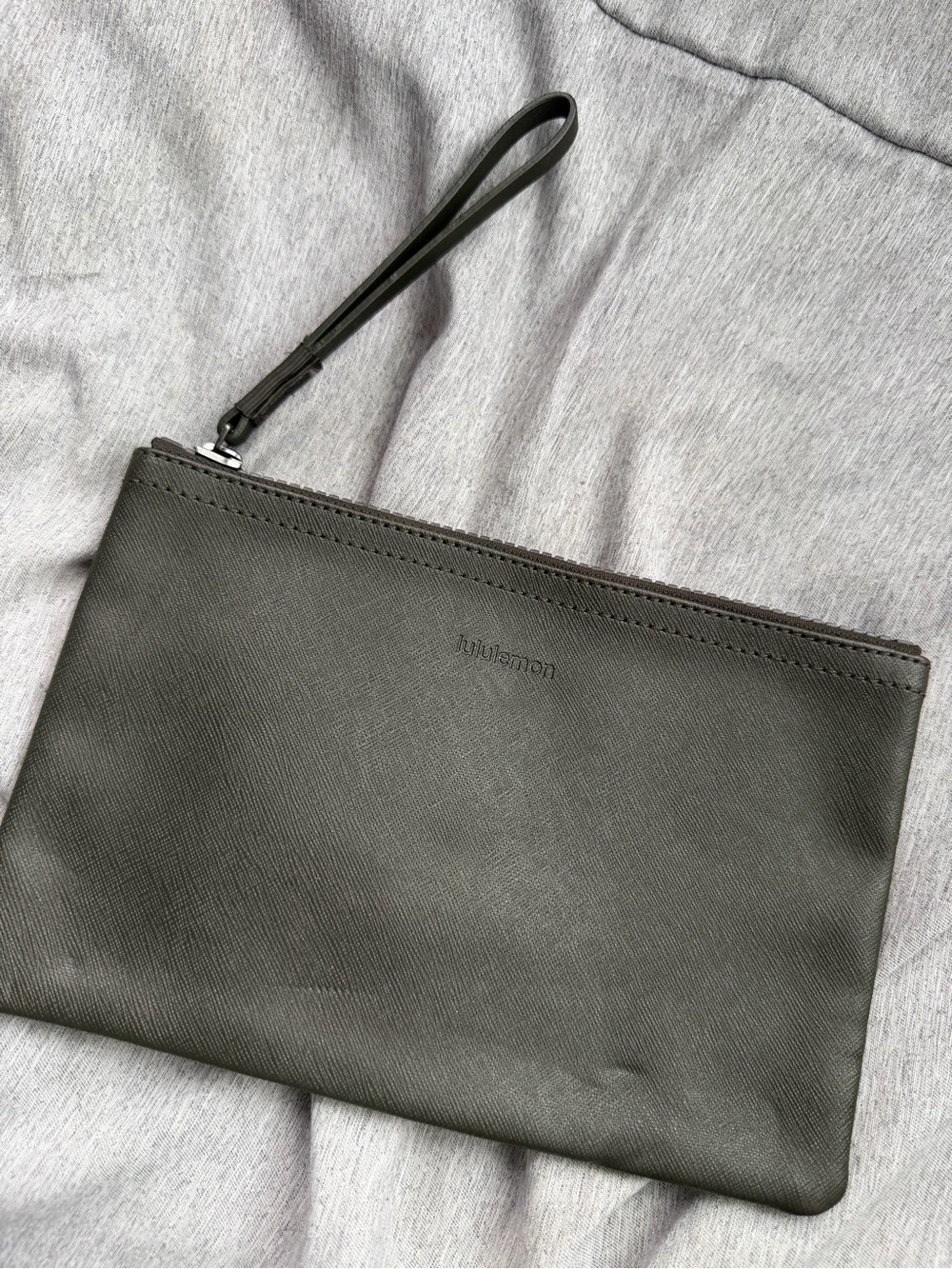 lululemon athletica Olive Green Wristlet Pouch